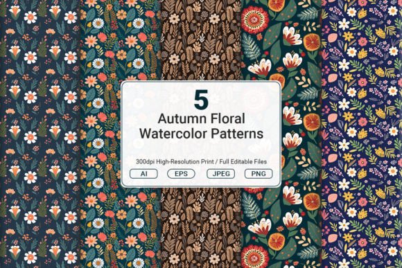 Autumn Floral Watercolor Patterns: A Strategic Asset for Creative Projects