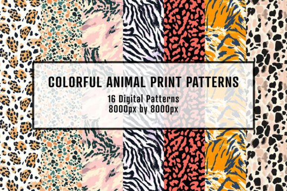 Colorful Animal Print Patterns and Seamless Animal Print Patterns for Modern Design Projects