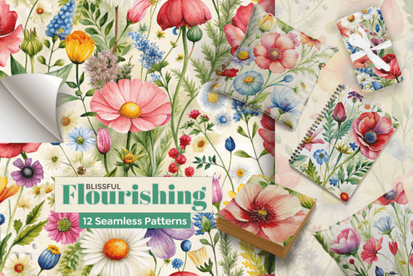 Colorful Bliss Seamless Patterns for Creative Projects