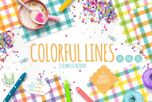 Colorful Lines - Seamless Patterns: A Creative Resource for Every Project