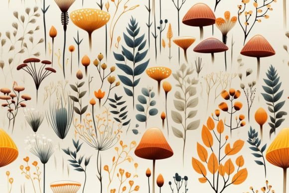Endless Botanic Patterns for Creative Projects