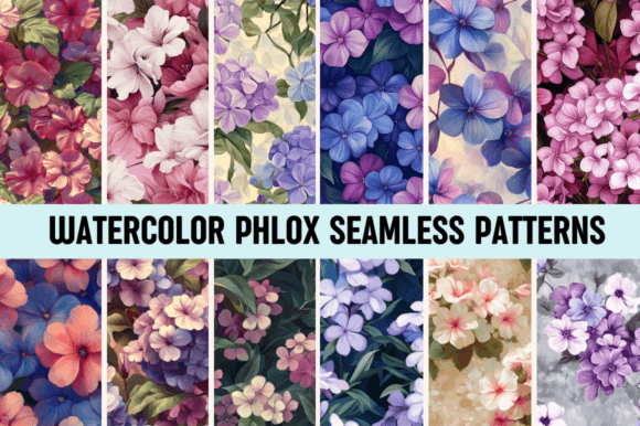 Watercolor Phlox Seamless Patterns: The Ultimate Resource for Botanical Design