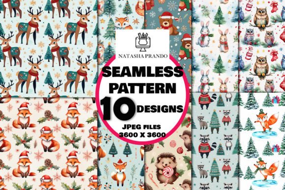 Woodland Animals Patterns Digital Paper: A Versatile Design Resource for Creators